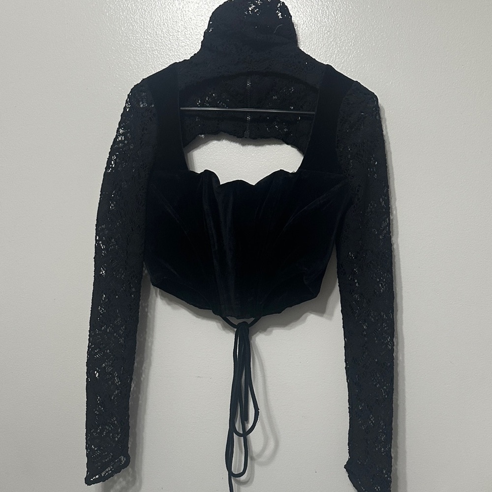Vintage Velvet Corset Top